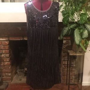 NWT PANITTI Gray sequin Dress